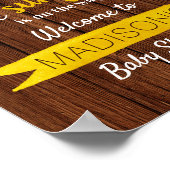 Poster Petit Tournesol En Chemin ! Accueil baby shower (Coin)