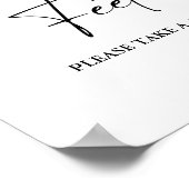 Poster Petit traitement moderne pour la danse pieds Maria (Coin)