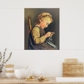 Poster Petit Tricot fille (Cuisine)