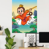 Poster Petit Wukong Skyward (Bureau à domicile)