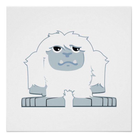 Poster Petit Yeti mignon (Devant)