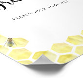 Poster petite abeille Boissons servez-vous (Coin)