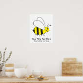 Poster Petite abeille bourrée (Cuisine)