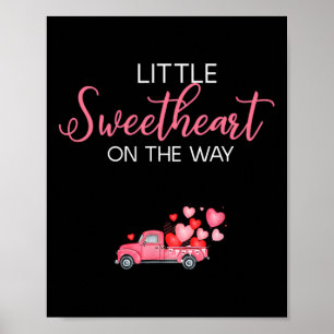 Poster Petite Amour Sur Le Chemin Pink Valentine Party