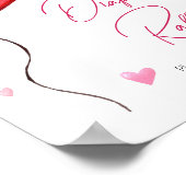 Poster Petite amoureuse Red Valentine Diaper Raffle (Coin)