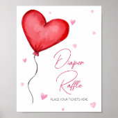 Poster Petite amoureuse Red Valentine Diaper Raffle (Devant)