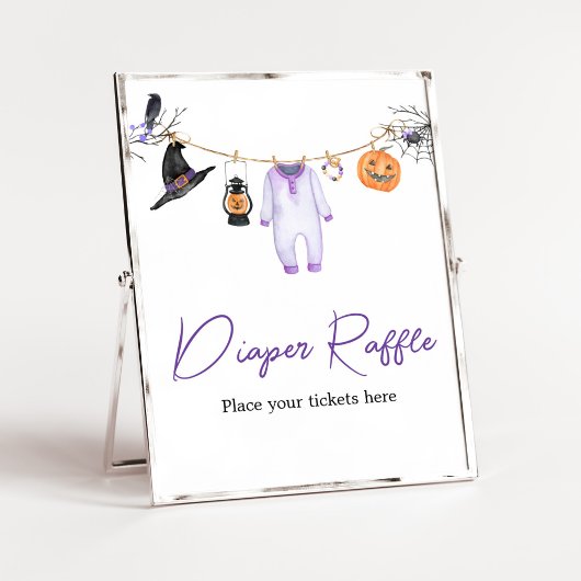 Poster Petite barrette violette Halloween Raffle de couch