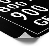 Poster Petite bibliothèque domestique Busroll décimal Dew (Coin)