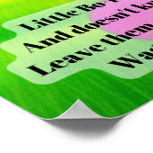 Poster Petite boeep amusant en pépinière d'Anime rime (Coin)