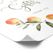 Poster Petite carte de baby shower mignonne et signe cade (Coin)