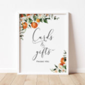 Poster Petite carte de baby shower mignonne et signe cade