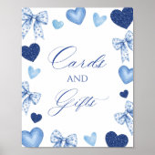 Poster Petite Carte de Saint-Valentin et Panneau de Cadea (Devant)