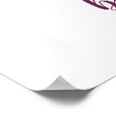 Poster Petite cascade citrouille baby shower de chute (Coin)