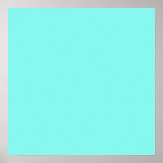Poster Petite chic aqua turquoise Robins Bleu oeuf (Devant)