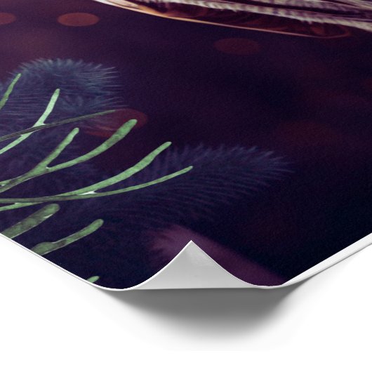 Poster Petite Chouette en Forêt Nature Faune Oiseau Anima (Coin)