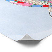 Poster Petite Chouette Pépinière Imprimer croix look F (Coin)