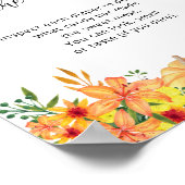 Poster petite citrouille devine le doux désordre baby sho (Coin)