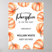 Poster Petite Citrouille Halloween Automne Baby Welcome P (Devant)