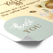 Poster Petite couche de Baby shower de l'ours d'abeille m (Coin)