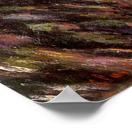 Poster Petite Creuse, soleil de Claude Monet (Coin)