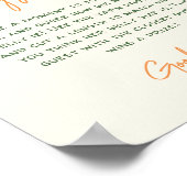 Poster Petite Cutie Citrus Quelle est la taille du ventre (Coin)