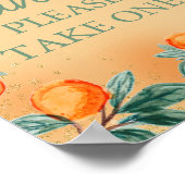 Poster Petite Cutie Orange Favoris S'Il Vous Plaît Prendr (Coin)