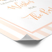 Poster Petite Cutie Pie Orange En vichy Voeux pour bébé (Coin)