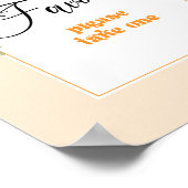 Poster Petite cutie thème agrumes Favoriser s'il vous pla (Coin)