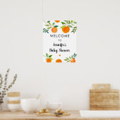 Poster Petite Cutie Verdure Baby shower Floral Accueil (Cuisine)