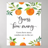 Poster Petite Cutie Verdure Florale Devis Combien de sign (Devant)