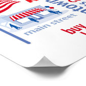 Poster Petite entreprise Amérique, Magasiner Local, Achet (Coin)