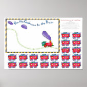 Poster Petite épingle de la Caboose au jeu de train (Devant)