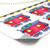 Poster Petite épingle de la Caboose au jeu de train (Coin)