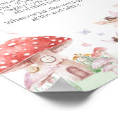 Poster Petite fée Baby shower Whimsical ne pas dire bébé (Coin)