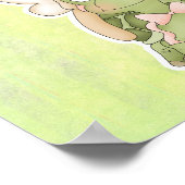 Poster Petite Fée Girl Riding Turtle (Coin)