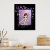 Poster Petite fée violette Conception 2 - Imprimer (Cuisine)