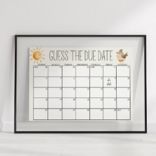 Poster Petite Ferme Pépinière Cadeaux pour Bébé Signe de