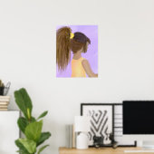 Poster Petite Fille (Bureau à domicile)