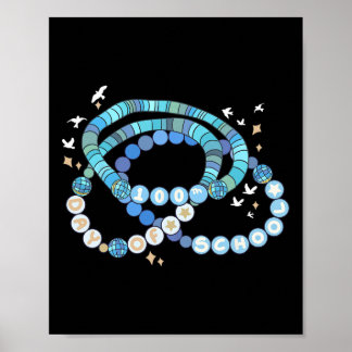 Poster Petite Fille 100 Jours D'école Amusant Amitié Br