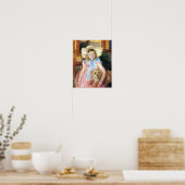 Poster Petite fille avec chien (Cuisine)