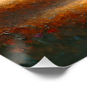 Poster Petite fille avec un drapeau américain sur une gra (Coin)