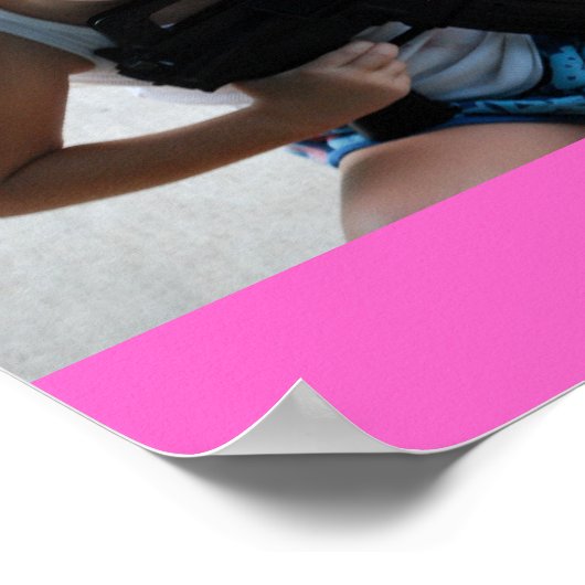 Poster Petite fille Badass (Coin)