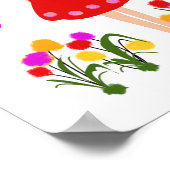 Poster Petite fille dans le jardin (Coin)