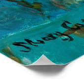 Poster Petite fille dans un fauteuil bleu, 1878 par Cassa (Coin)