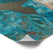 Poster Petite fille dans un fauteuil bleu | Mary Cassatt (Coin)