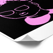 Poster Petite fille en rose : Mink Pink-Puffs (Coin)