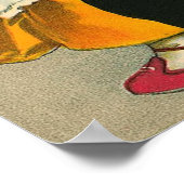 Poster Petite fille et chat (Coin)