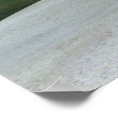 Poster Petite fille Imaginaire mignonne, Océan Bleu (Coin)