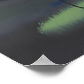 Poster Petite fille mignonne avec des ballons (Coin)