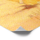 Poster Petite fille mignonne jouant dans le sable (Coin)